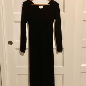 Brand New Freshman1996 Black Knit Long Dress. Size S.